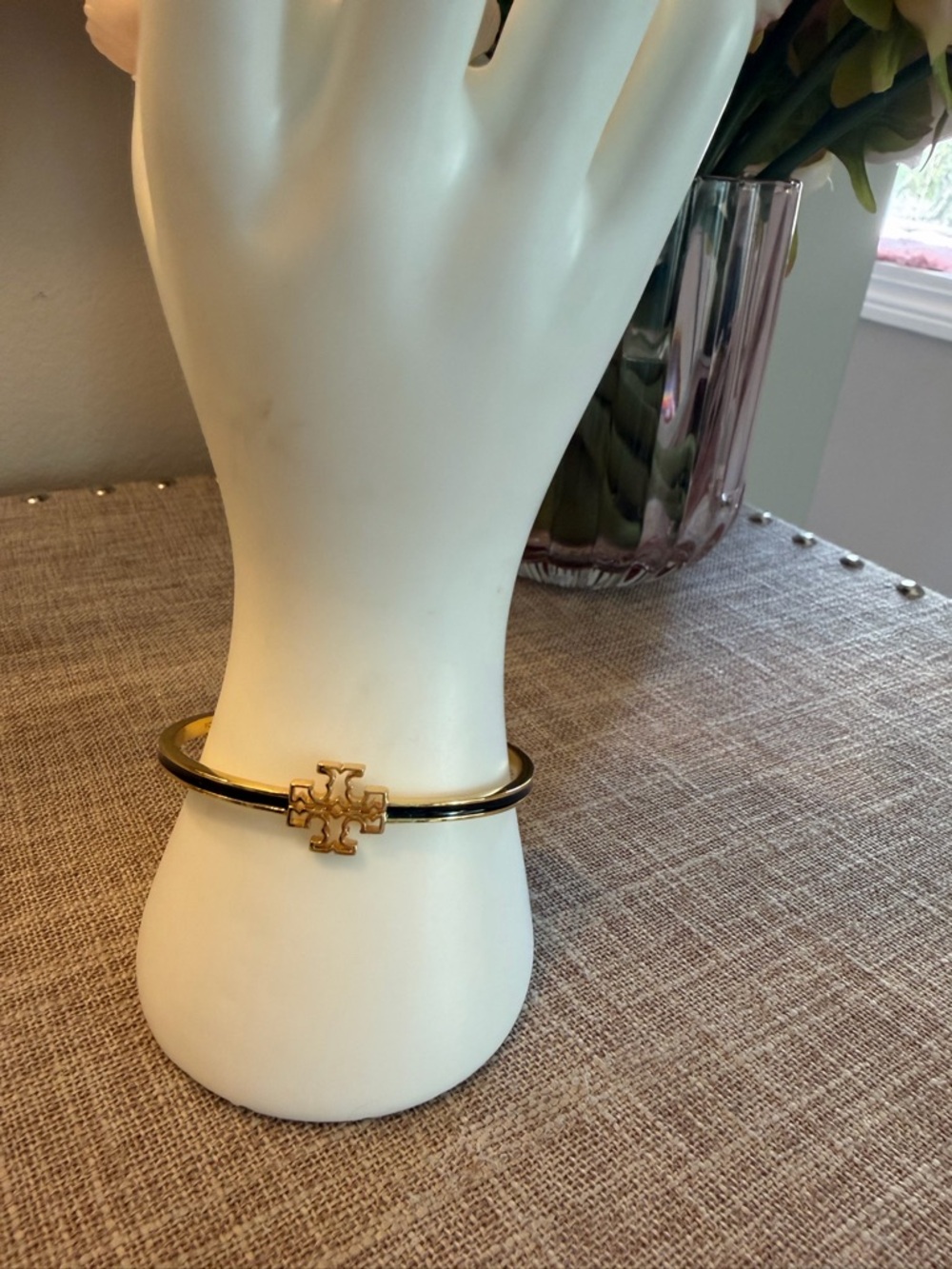 NIB Tory Burch Gold and Black Bracelet - Picture 6 of 8